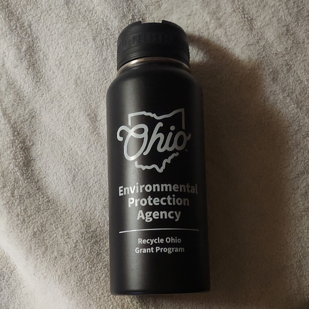 Black Ohio EPA Water Bottle
